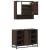 Set mobilier de baie, 2 piese, stejar maro, lemn prelucrat GartenMobel Dekor