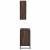 Set mobilier de baie, 2 piese, stejar maro, lemn prelucrat GartenMobel Dekor