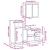 Set mobilier de baie, 3 piese, stejar sonoma, lemn prelucrat GartenMobel Dekor