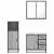 Set mobilier de baie, 3 piese, gri sonoma, lemn prelucrat GartenMobel Dekor