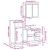 Set mobilier de baie, 3 piese, stejar maro, lemn prelucrat GartenMobel Dekor