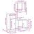 Set mobilier de baie, 3 piese, stejar maro, lemn prelucrat GartenMobel Dekor