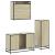 Set mobilier de baie, 3 piese, stejar sonoma, lemn prelucrat GartenMobel Dekor