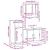 Set mobilier de baie, 3 piese, stejar maro, lemn prelucrat GartenMobel Dekor