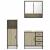 Set mobilier de baie, 3 piese, stejar sonoma, lemn prelucrat GartenMobel Dekor