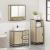 Set mobilier de baie, 3 piese, stejar sonoma, lemn prelucrat GartenMobel Dekor