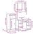 Set mobilier de baie, 3 piese, stejar maro, lemn prelucrat GartenMobel Dekor