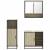 Set mobilier de baie, 3 piese, stejar sonoma, lemn prelucrat GartenMobel Dekor