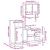 Set mobilier de baie, 3 piese, stejar sonoma, lemn prelucrat GartenMobel Dekor