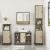 Set mobilier de baie, 3 piese, stejar sonoma, lemn prelucrat GartenMobel Dekor