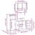 Set mobilier de baie, 3 piese, stejar maro, lemn prelucrat GartenMobel Dekor