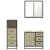 Set mobilier de baie, 3 piese, stejar sonoma, lemn prelucrat GartenMobel Dekor