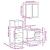 Set mobilier de baie, 3 piese, stejar maro, lemn prelucrat GartenMobel Dekor