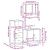 Set mobilier de baie, 3 piese, stejar maro, lemn prelucrat GartenMobel Dekor