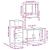 Set mobilier de baie, 3 piese, stejar sonoma, lemn prelucrat GartenMobel Dekor