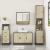 Set mobilier de baie, 3 piese, stejar sonoma, lemn prelucrat GartenMobel Dekor