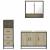 Set mobilier de baie, 3 piese, stejar sonoma, lemn prelucrat GartenMobel Dekor