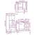 Set mobilier de baie, 3 piese, stejar sonoma, lemn prelucrat GartenMobel Dekor