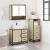 Set mobilier de baie, 3 piese, stejar sonoma, lemn prelucrat GartenMobel Dekor