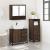 Set mobilier de baie, 3 piese, stejar maro, lemn prelucrat GartenMobel Dekor