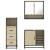 Set mobilier de baie, 3 piese, stejar sonoma, lemn prelucrat GartenMobel Dekor