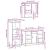 Set mobilier de baie, 3 piese, stejar sonoma, lemn prelucrat GartenMobel Dekor