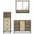 Set mobilier de baie, 3 piese, stejar sonoma, lemn prelucrat GartenMobel Dekor