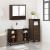 Set mobilier de baie, 3 piese, stejar maro, lemn prelucrat GartenMobel Dekor