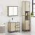 Set mobilier de baie, 3 piese, stejar sonoma, lemn prelucrat GartenMobel Dekor