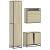 Set mobilier de baie, 3 piese, stejar sonoma, lemn prelucrat GartenMobel Dekor
