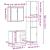 Set mobilier de baie, 3 piese, stejar maro, lemn prelucrat GartenMobel Dekor