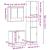 Set mobilier de baie, 3 piese, stejar sonoma, lemn prelucrat GartenMobel Dekor