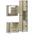 Set mobilier de baie, 3 piese, stejar sonoma, lemn prelucrat GartenMobel Dekor