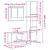 Set mobilier de baie, 3 piese, stejar maro, lemn prelucrat GartenMobel Dekor