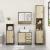 Set mobilier de baie, 3 piese, stejar sonoma, lemn prelucrat GartenMobel Dekor