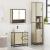 Set mobilier de baie, 3 piese, stejar sonoma, lemn prelucrat GartenMobel Dekor