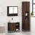 Set mobilier de baie, 3 piese, stejar maro, lemn prelucrat GartenMobel Dekor