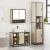 Set mobilier de baie, 3 piese, stejar sonoma, lemn prelucrat GartenMobel Dekor