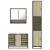 Set mobilier de baie, 3 piese, stejar sonoma, lemn prelucrat GartenMobel Dekor