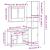 Set mobilier de baie, 3 piese, stejar maro, lemn prelucrat GartenMobel Dekor