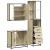 Set mobilier de baie, 3 piese, stejar sonoma, lemn prelucrat GartenMobel Dekor