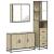 Set mobilier de baie, 3 piese, stejar sonoma, lemn prelucrat GartenMobel Dekor