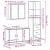 Set mobilier de baie, 3 piese, stejar sonoma, lemn prelucrat GartenMobel Dekor