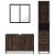Set mobilier de baie, 3 piese, stejar maro, lemn prelucrat GartenMobel Dekor