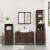 Set mobilier de baie, 3 piese, stejar maro, lemn prelucrat GartenMobel Dekor