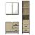 Set mobilier de baie, 3 piese, stejar sonoma, lemn prelucrat GartenMobel Dekor