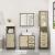 Set mobilier de baie, 3 piese, stejar sonoma, lemn prelucrat GartenMobel Dekor
