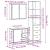 Set mobilier de baie, 3 piese, gri sonoma, lemn prelucrat GartenMobel Dekor
