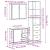 Set mobilier de baie, 3 piese, stejar maro, lemn prelucrat GartenMobel Dekor