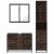 Set mobilier de baie, 3 piese, stejar maro, lemn prelucrat GartenMobel Dekor